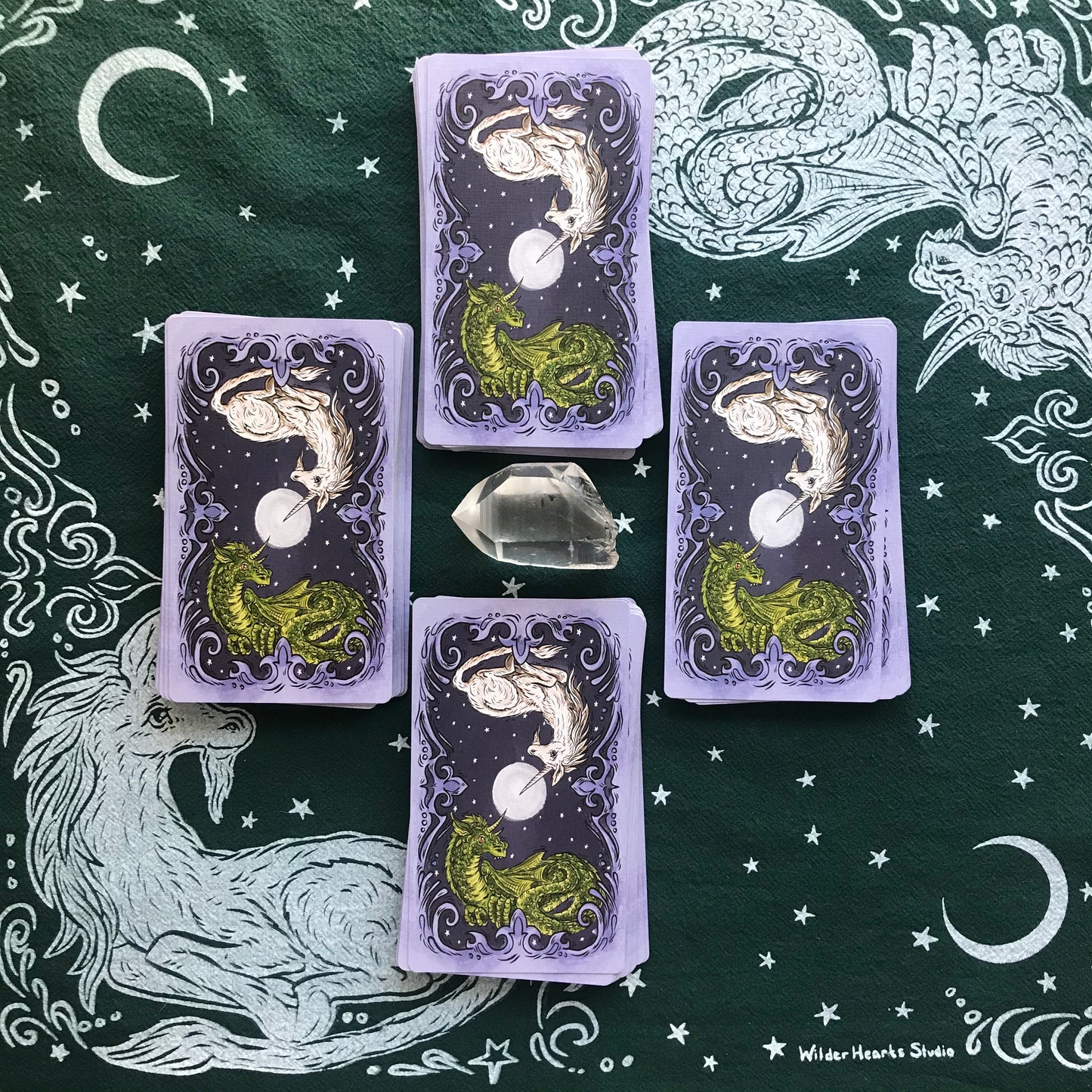 Magical Creatures Tarot Cloth