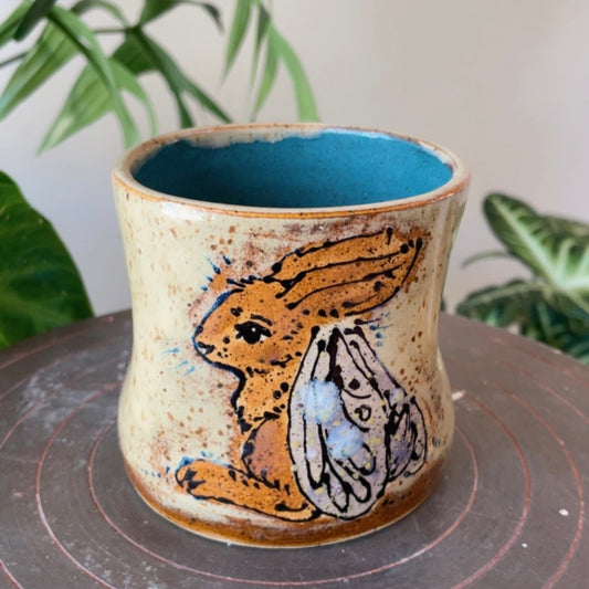 Jackalop Fairy & Pansies Cup