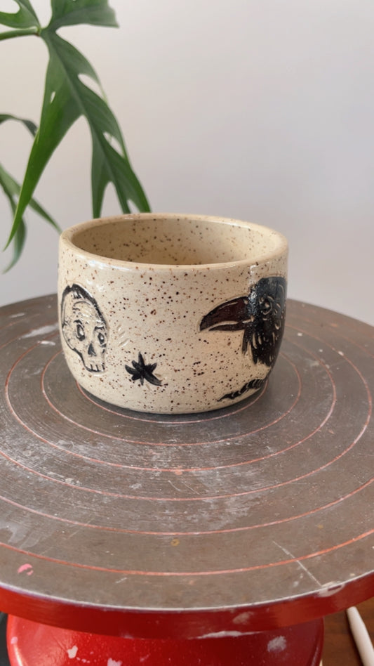 Raven & Skull Cup espresso 4oz