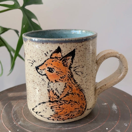 Fox & Flowers Mug 12oz