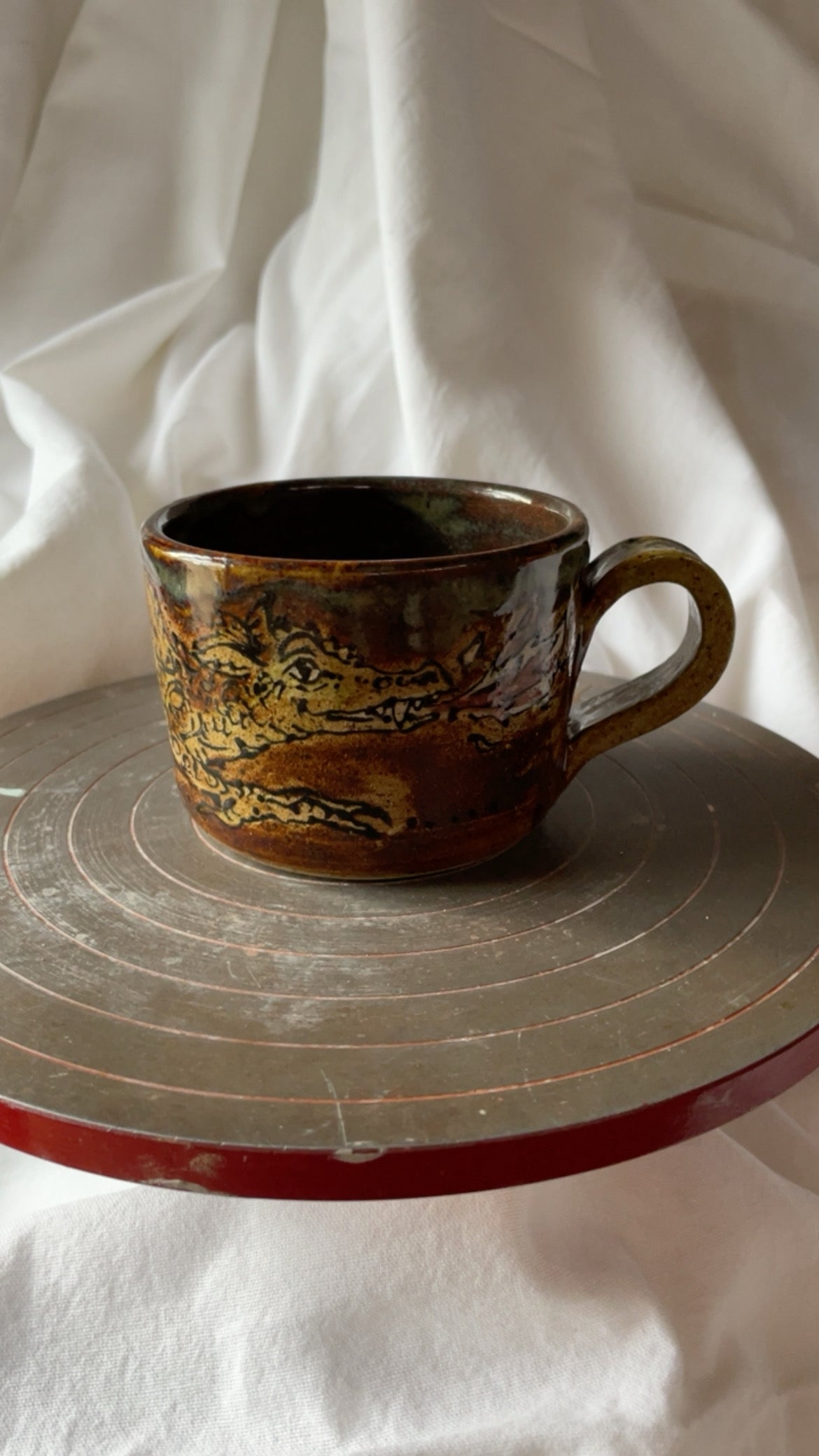 Fire Dragon cappuccino mug