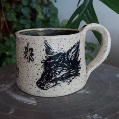 Fox in the Birch trees