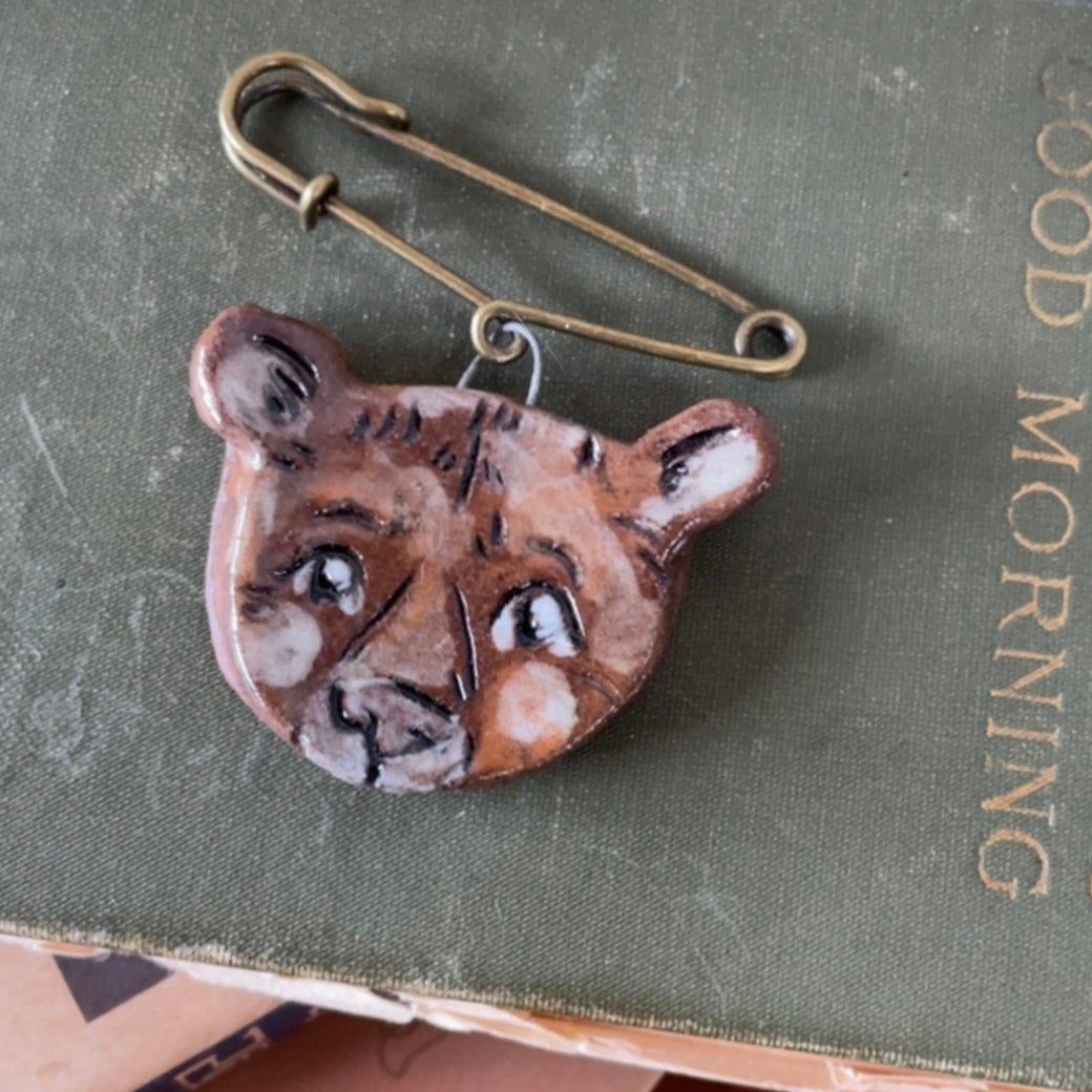 Bear Ceramic Pins