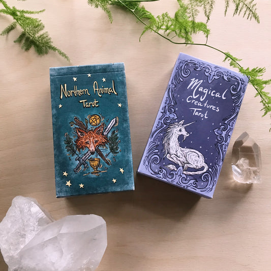 Bundle of 2: Northern Animal and Magical Creatures Tarot Deck