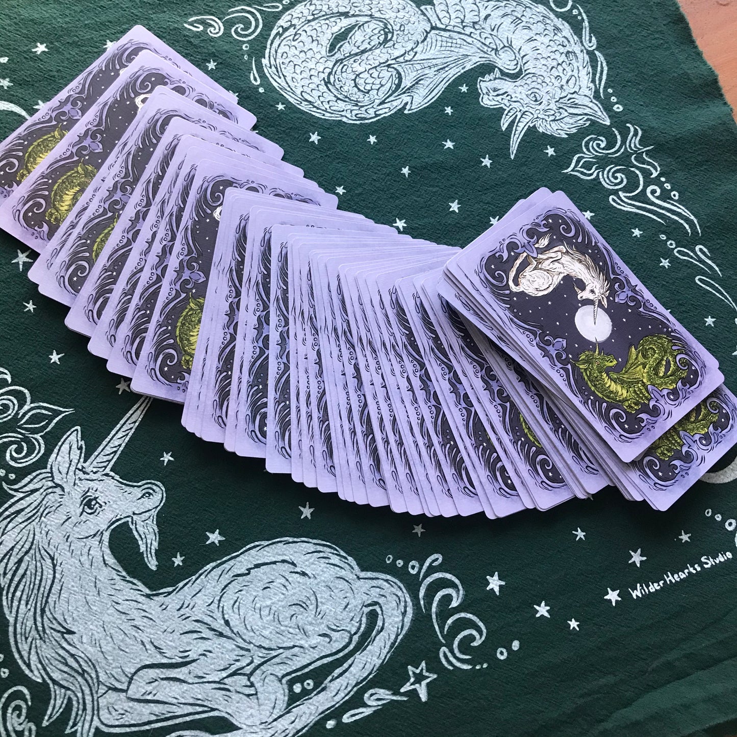 Magical Creatures Tarot Cloth