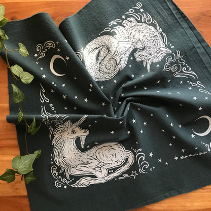 Magical Creatures Tarot Cloth