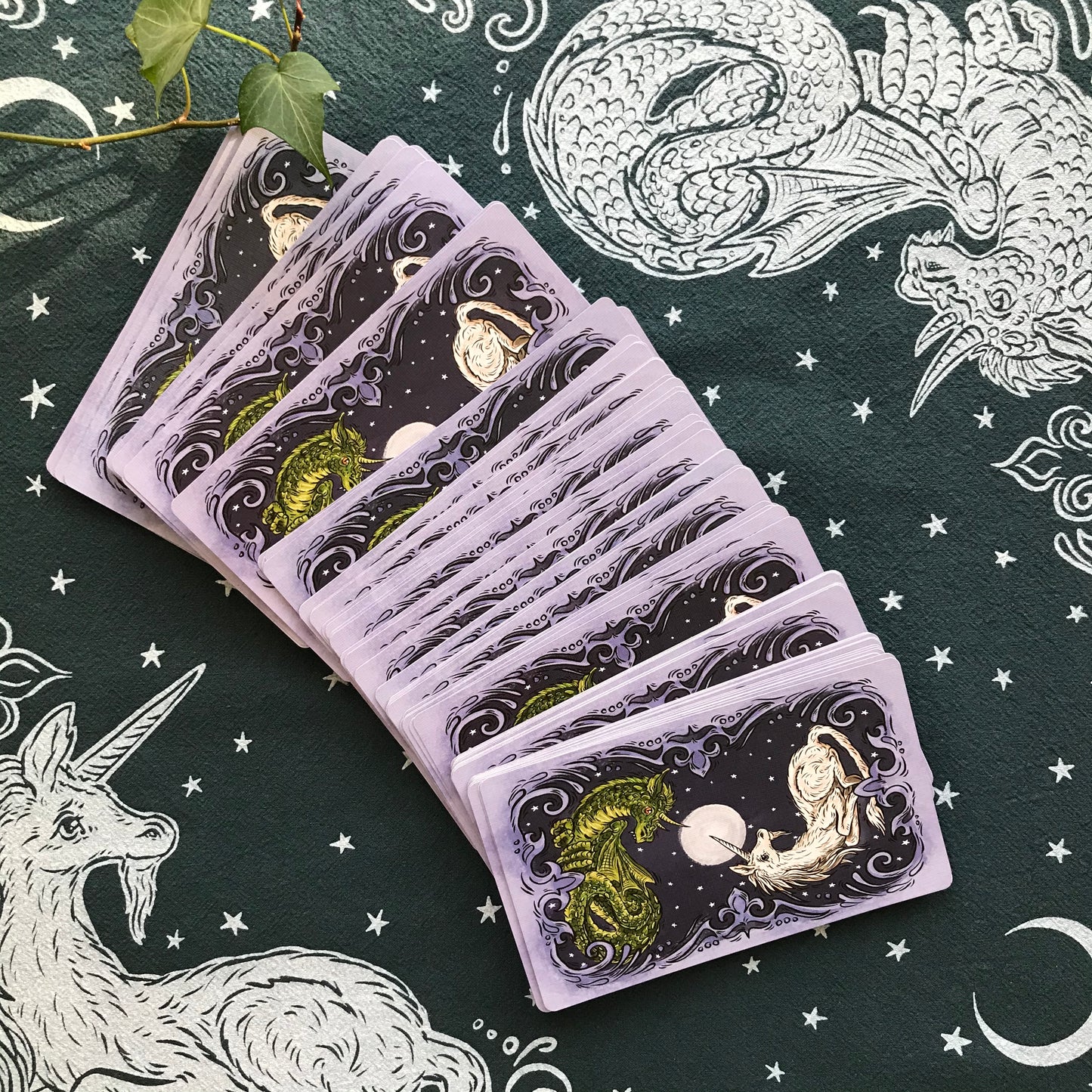 Magical Creatures Tarot Cloth