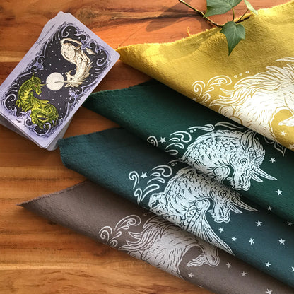 Magical Creatures Tarot Cloth