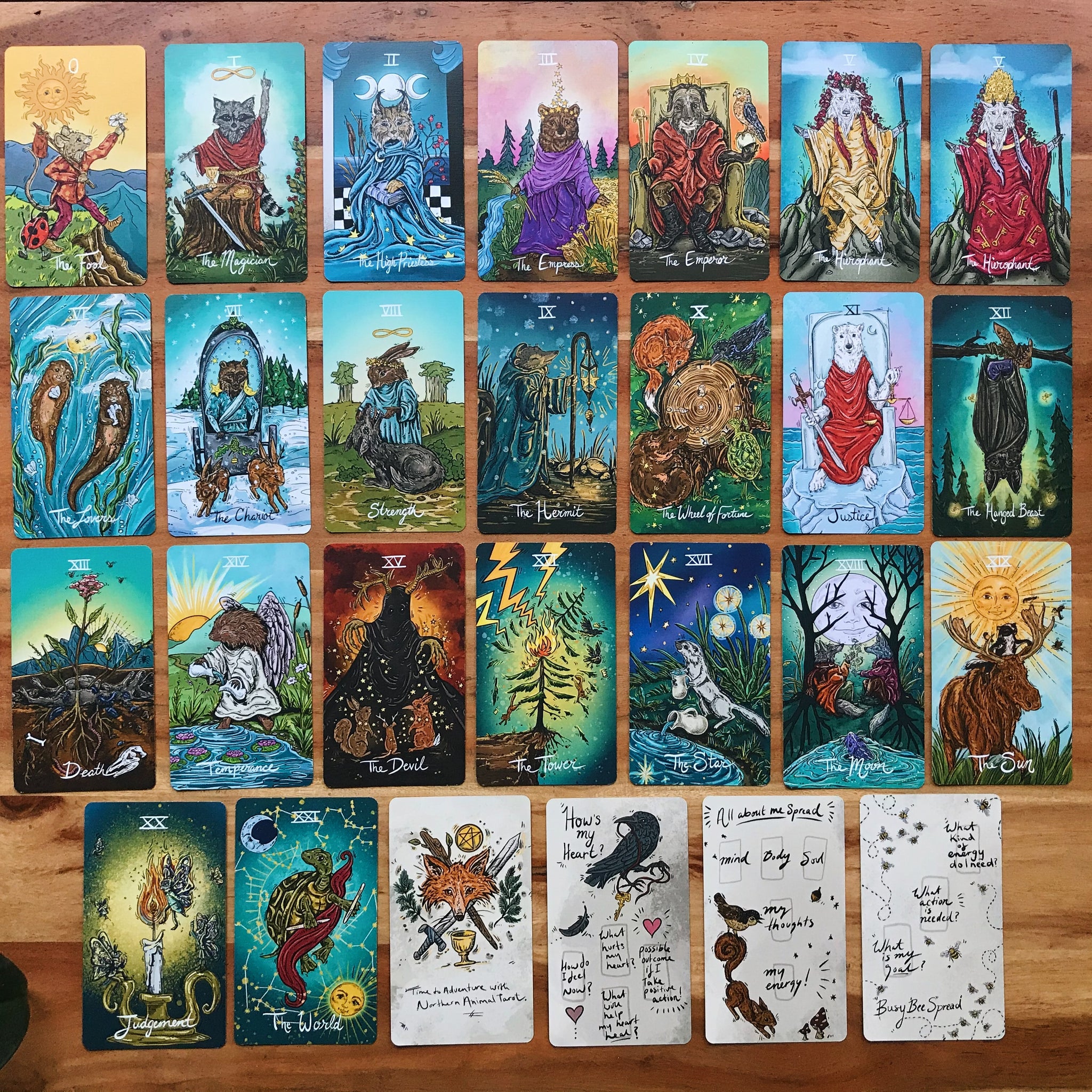 Northern Animal Tarot – WilderHeartsStudio