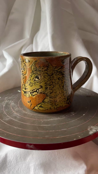 Dragon & Mountains Tea mug