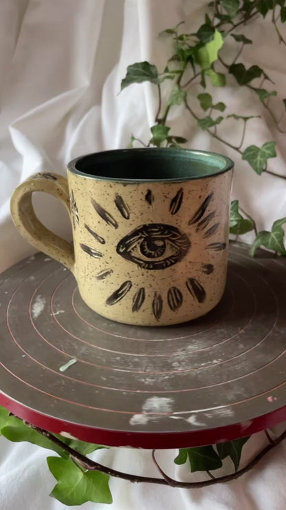 Raven & Evil Eye Tea Mug